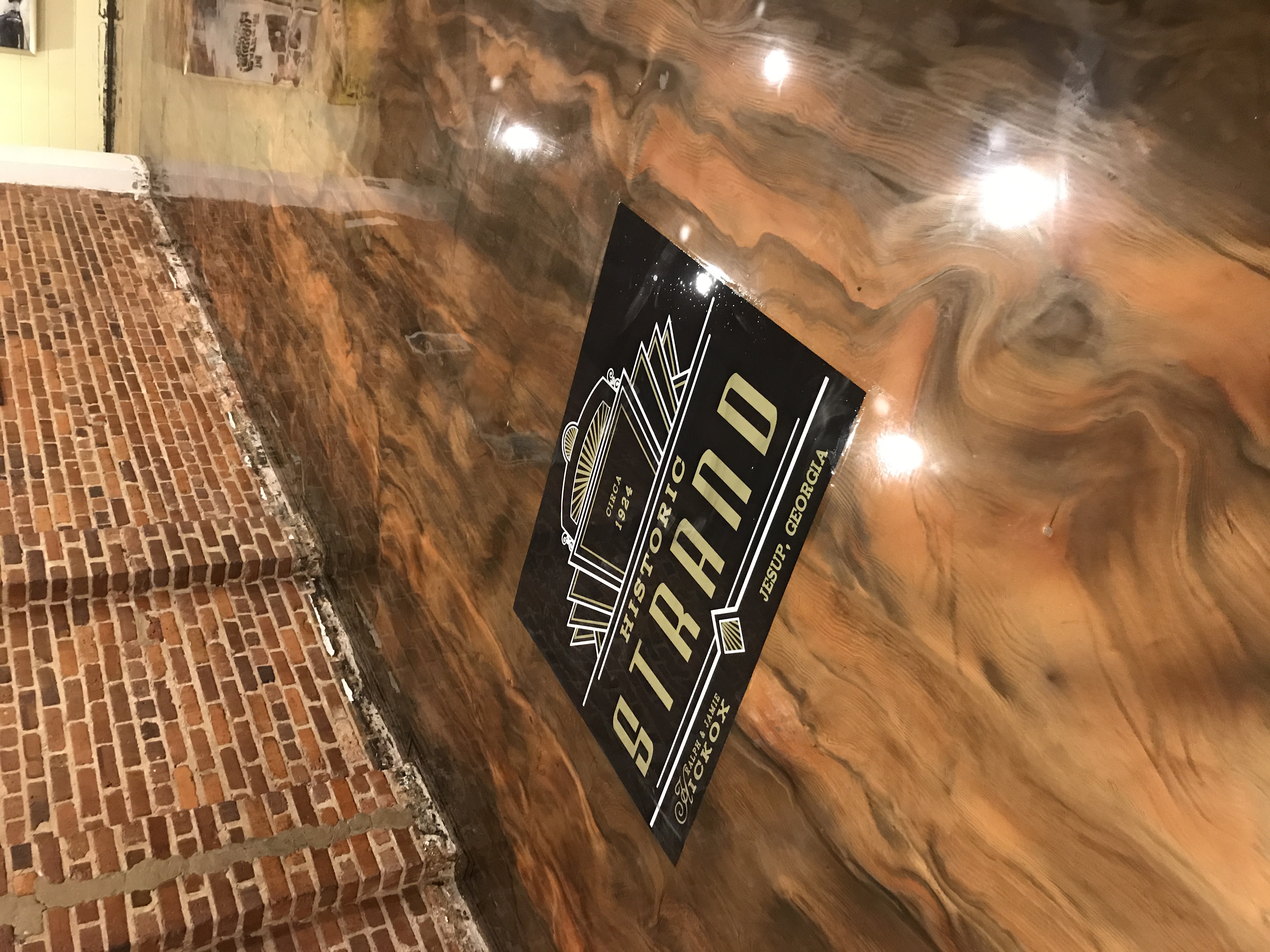 Copper metallic epoxy commercial floor Georgia